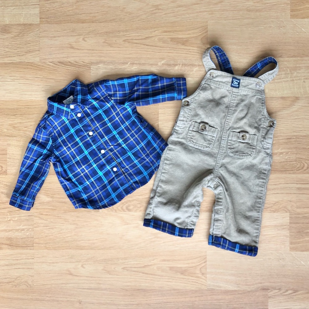EUC Chaps Baby Boy Two Piece Set